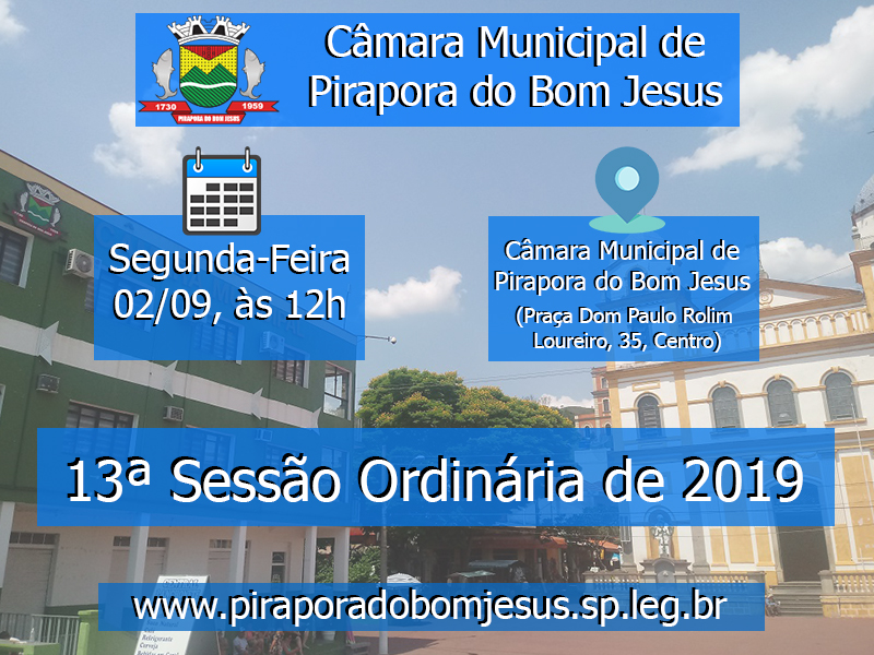 13ª Sessão Ordinária de 2019