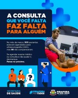 A Conulta que você falta faz falta para alguém!