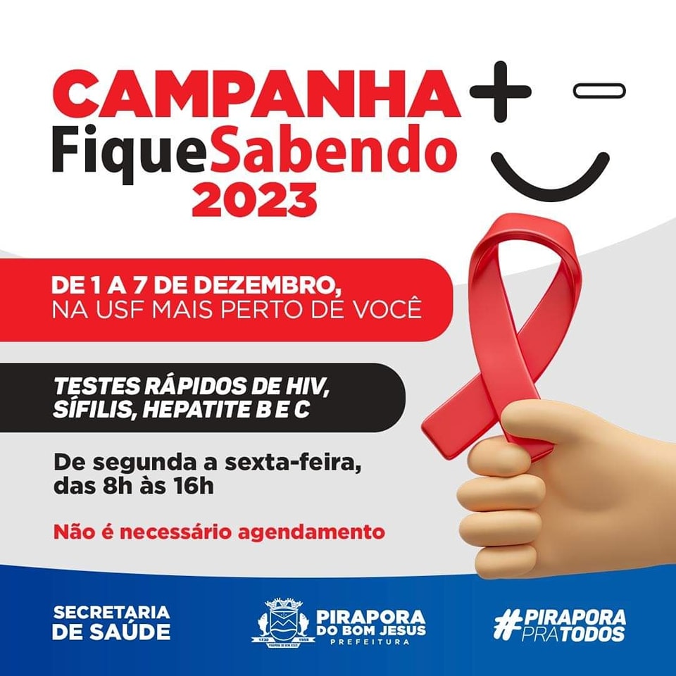 Campanha “Fique Sabendo 2023”.