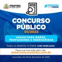 Concurso Público 01/2023 