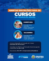 Cursos de Promoção Social!!