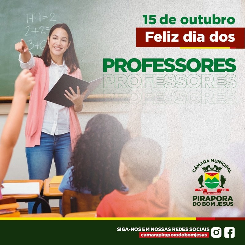 FELIZ DIA DOS PROFESSORES!!