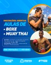 Já estão abertas as inscrições para as aulas de Boxe e Muay Thai, oferecidas pela Secretaria de Esportes e Lazer. 🥊 🦶🏻