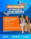 Vacinação antirrábica em Pirapora.